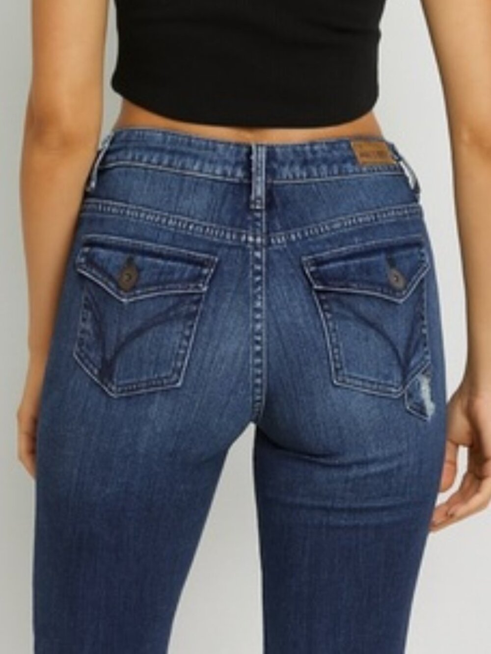 Volcom super skinny low rise distressed patch jeans 9 y2k